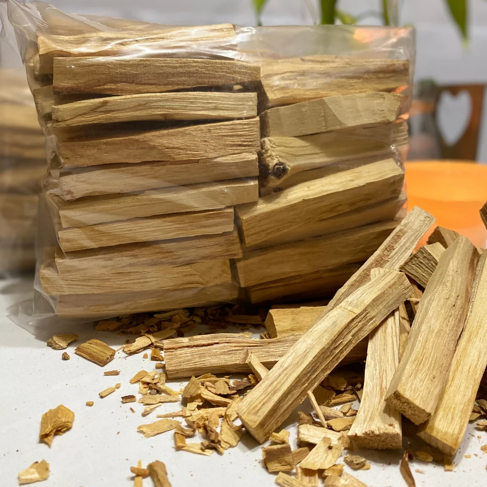 Palo Santo Wood Sticks X 1 Kg. Length:10cm; Thickness: (1-1.5)cm. Wood Sustainable Premium. Thin Size(160~170)sticks PE