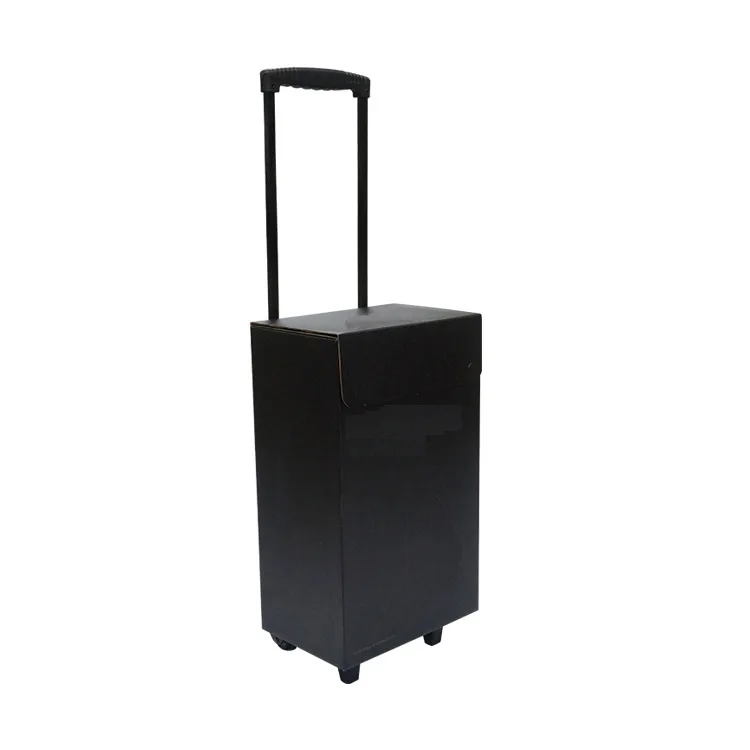 Custom wholesale will be portable telescopic creative rod box with pulley carton folding packaging carton case