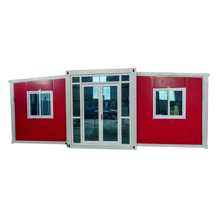 DFBD Used Small Foldable Luxury Free Fab Aluminum Extensible Push Out Glass Container House Cheap 20ft Folding Home