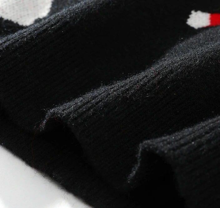 Sweater Men Sweater Jacquard Pullover Knitwear Winter Crew Neck Knitted Custom Men Knit Sweater