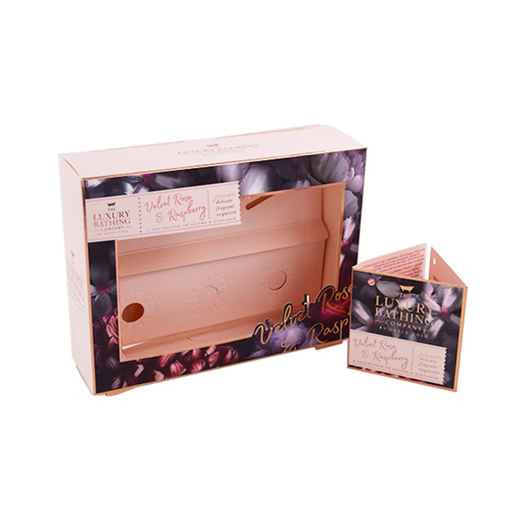 Wholesale Beautiful Greeting Card Decorative Cardboard Gift Paper Customized Packaging Box With Clear PVC Window