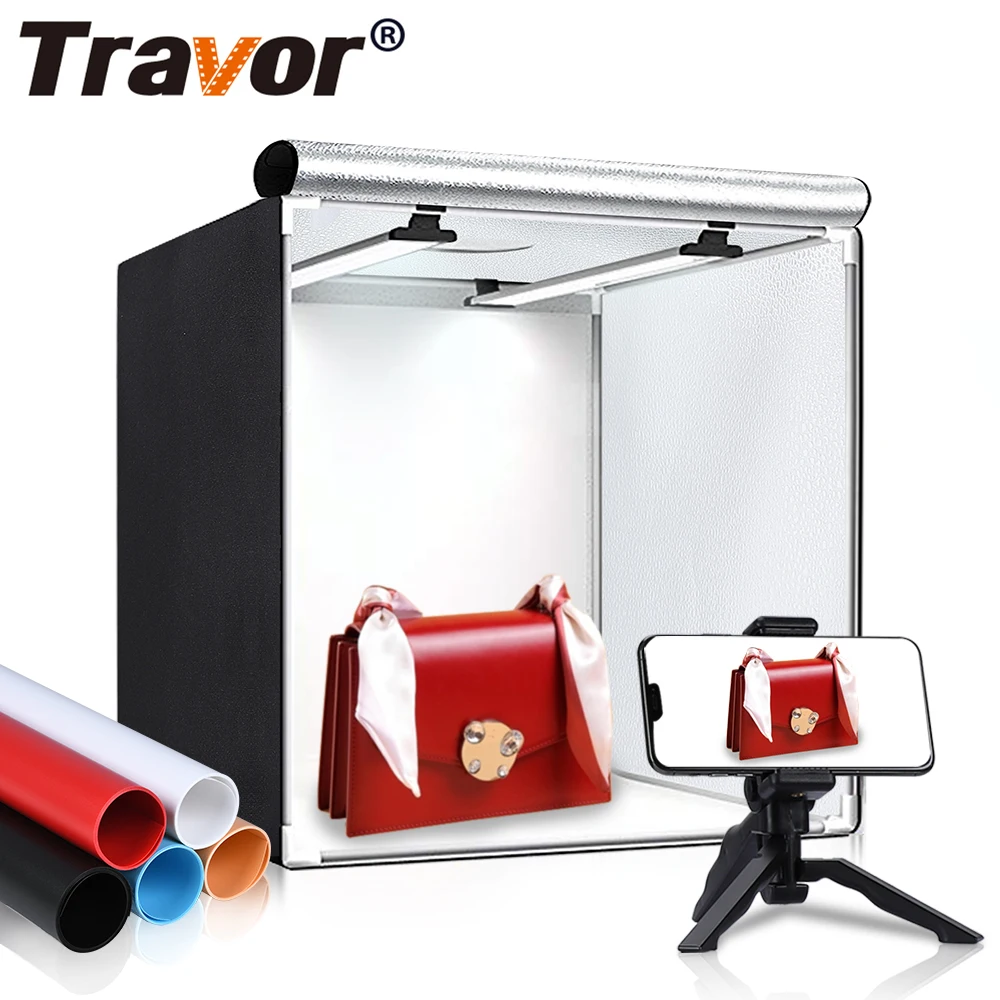 Travor M40 аксессуары для фотосъемки 40 см световая софтбокс продукт фотостудия светлая Мягкая коробка комплект с 5-цветным