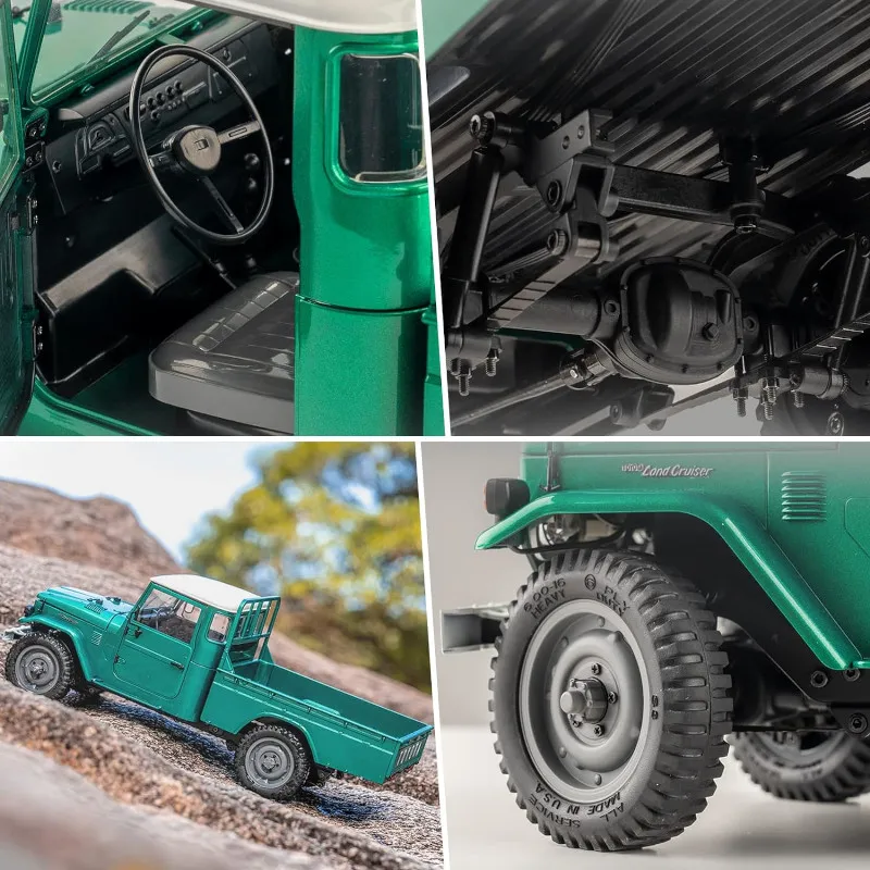 1/12th FMS FJ45 гусеничный Радиоуправляемый пикап 4WD RTR 2-скоростной винтажный автомобиль вездеход внедорожный грузовик с дистанционным управлением