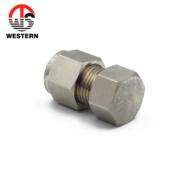 Chinese Manufacturer Brass Hose Fitting Union Adaptor 1/4 3/8 Compression Connector Fitting Coupling