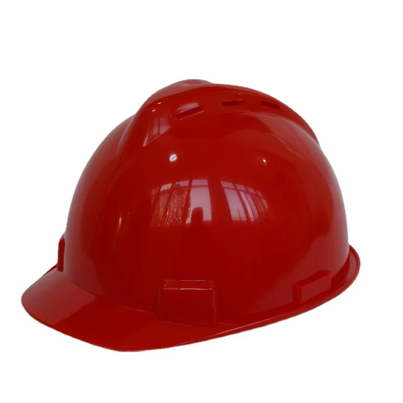V SHAPE REINFORCED HDPE HELMET WITH BREATHABLE HOLE AND EARPHONE HOLE CONSTRUCTION WORKER PROTECTION HARD HAT