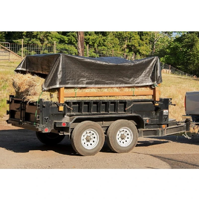 15*30FT 135gsm PE Tarpaulin 100% Waterproof High Quality Truck Cover Roof Tarp For Roofing