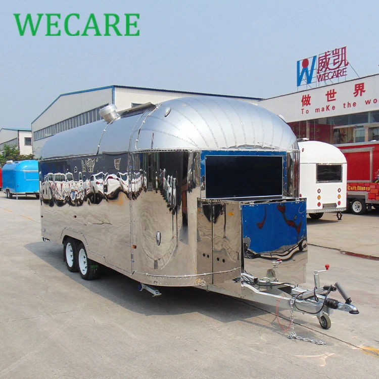 Wecare EEC действительная нержавеющая сталь Китай открытый грузовик для фаст-фуда передвижной кухонный
