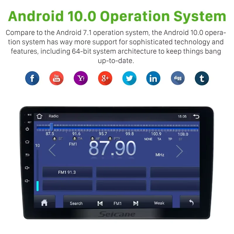 Автомобильный радиоприемник 9 дюймов Android с сенсорным экраном и GPS-навигацией поддержкой Wi-Fi Carplay для Mitsubishi Outlander 2016 головное устройство