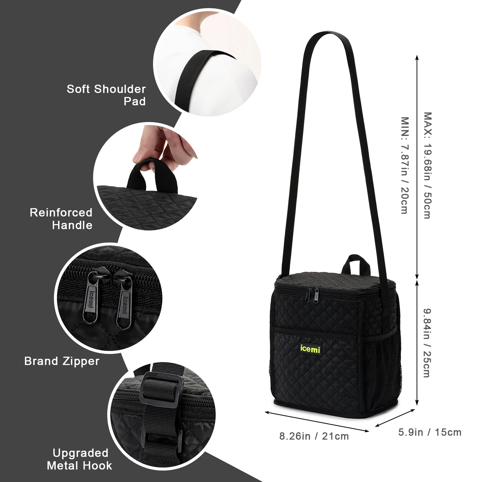 Eco Friendly Thermostat Outdoors Picnic Insulated Thermal Lunch Polyester Lunch Cooler Bag
