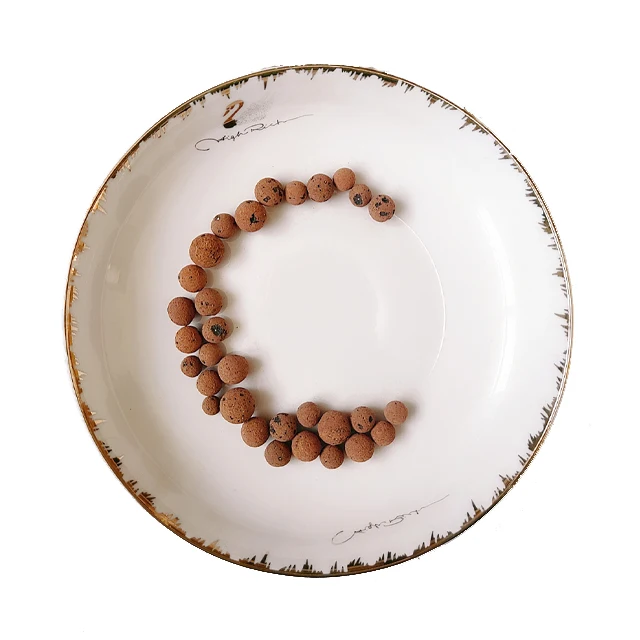 Negative Ion Pottery Carbon Ball Nutrient Organic Expanded Clay Pebbles for Plant Flower Aquaculture