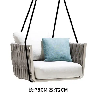 Ротанг патио открытый сад loveseat Подвесные качели стул мебель