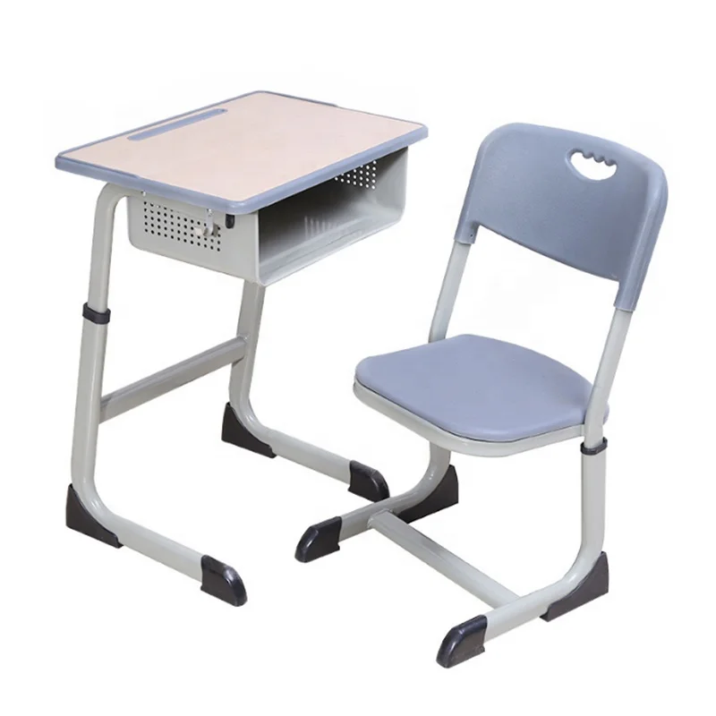 School chair HDPE standard sized children school desk and chairs for primary to middle school