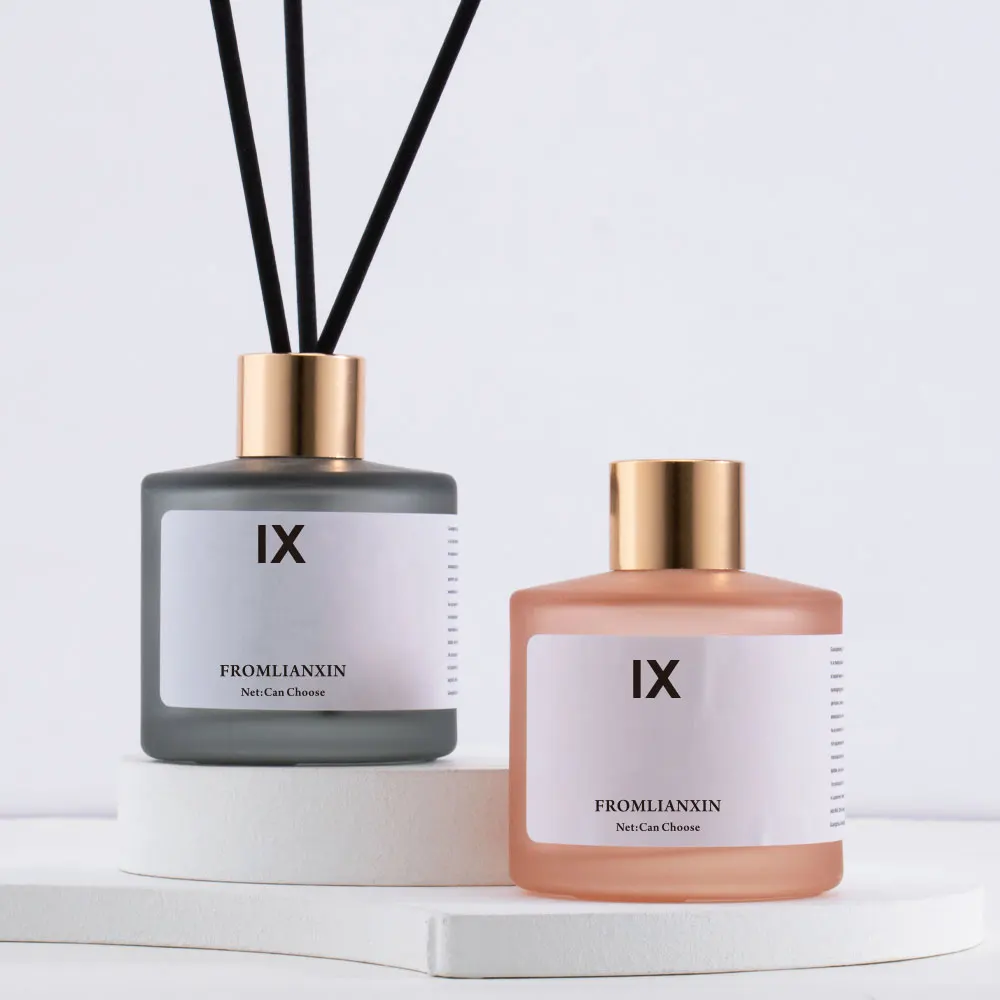 50 ml 100ml 200ml 500ml Round Custom Glass Empty Luxury Aroma Reed Diffuser Bottle