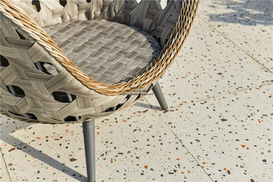  hot selling new design luxury outdoor rattan leisure lounge chair sofa furniture for patio balcony
