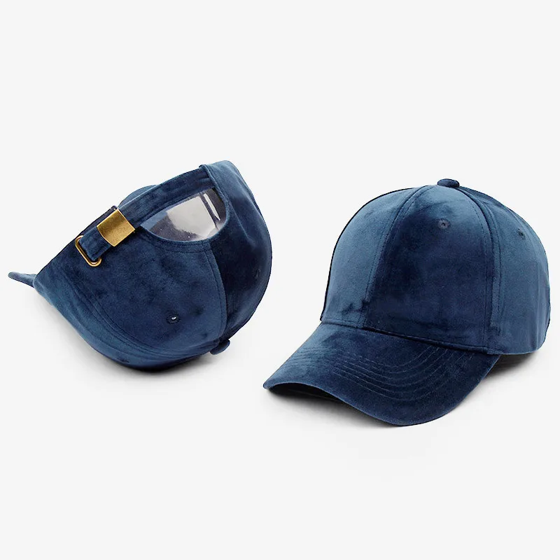 Wholesale Custom 6 Panel Vintage Velvet Blank Hat Baseball Cap