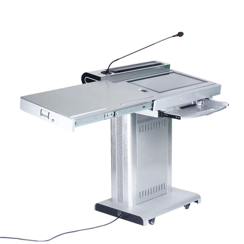 Aluminum Church Pulpit Meeting Room Lectern Presenter/Speaker Stand Stage Platform Interactive Lectern