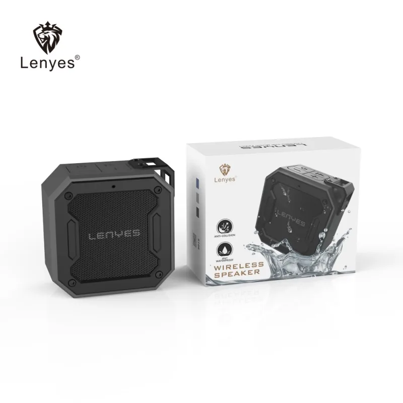 Lenyes S106 12W Heavy Bass Column Stereo Waterproof IPX7 Subwoofer Speaker Portable Wireless Speaker