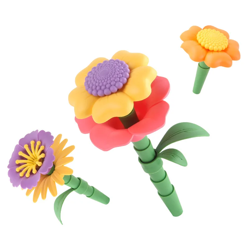 2023 new 272pcs Flower Garden Toy Set Flower Toys Flower Building Block Set DIY Construction Block Set Toys for kids
