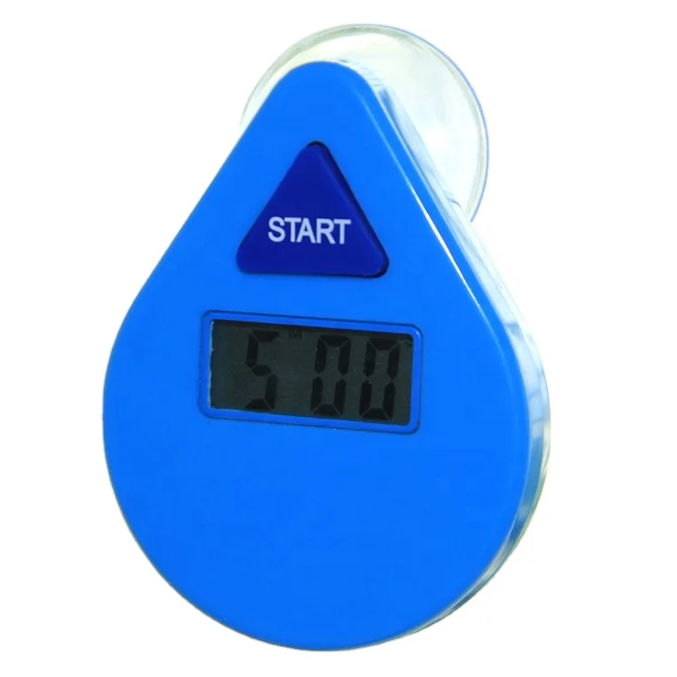 Water proof 5 mins 2 mins countdown shower timer teeth brushing timer waterproof timer with sucker