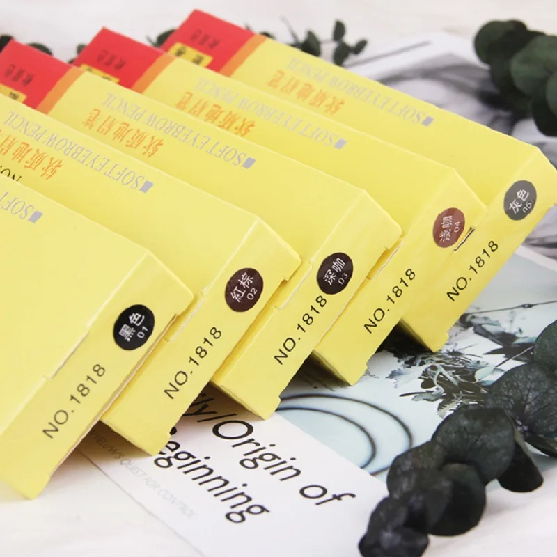 Custom Private Label Waterproof Eye brow Make up wax 1818 Paper Roll eyebrow Pencil Wholesale