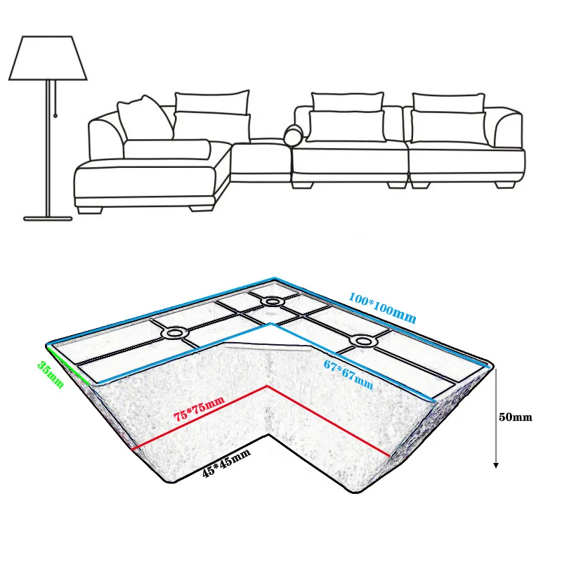 Brand new PP abs/pp furniture feet black adjustable bed cheap plastic legs