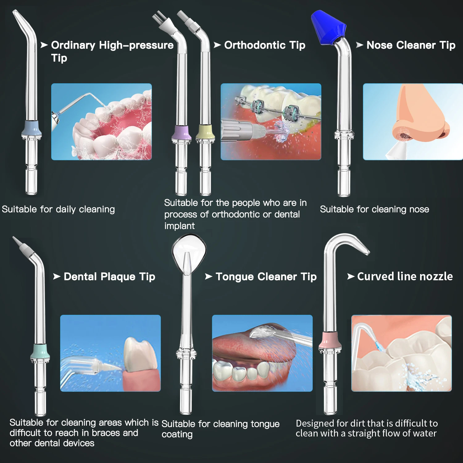 Mini Rechargeable 200ML Cordless Portable Teeth Cleaning Dental Oral Irrigator Water Pick Electric Water Flosser