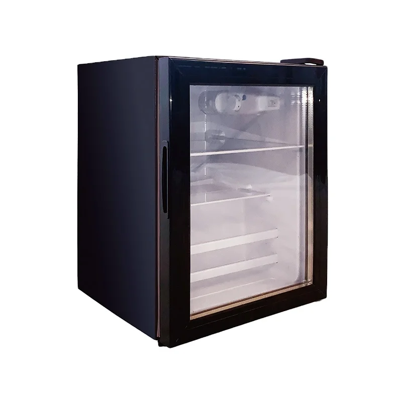 Amenities hotel 30 liter 40W glass door mini bar branded mini fridge