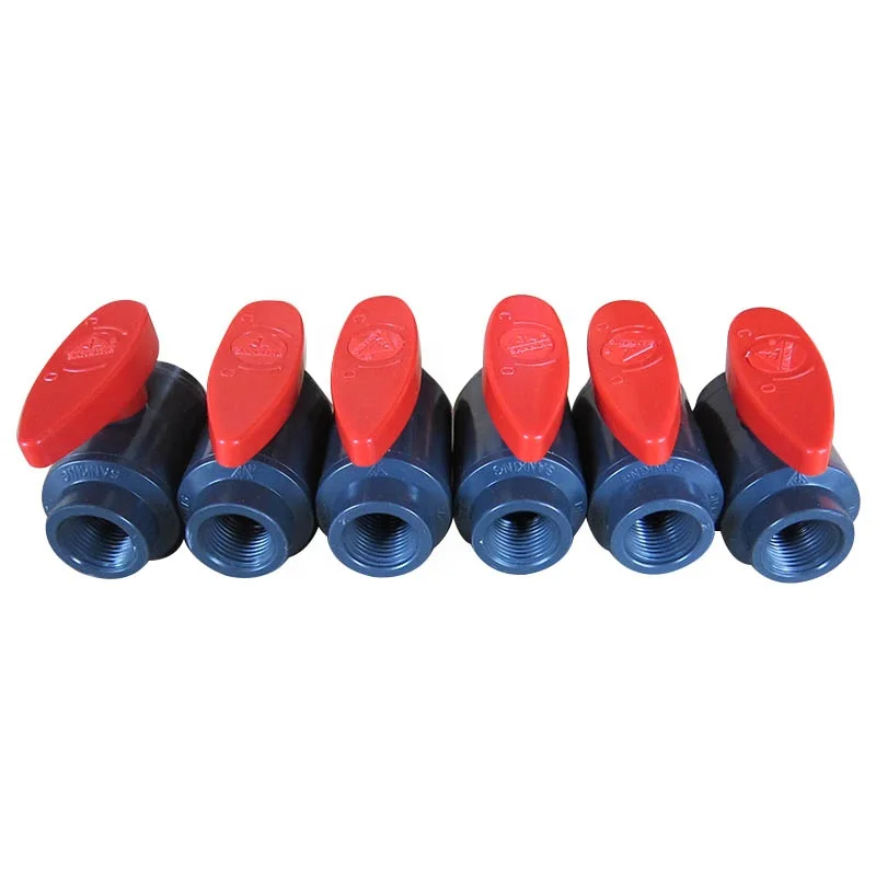The Chinese factory sells special UPVC valves for swimming pool equipment, UPVC simple ball valves, low torque and easy opening.