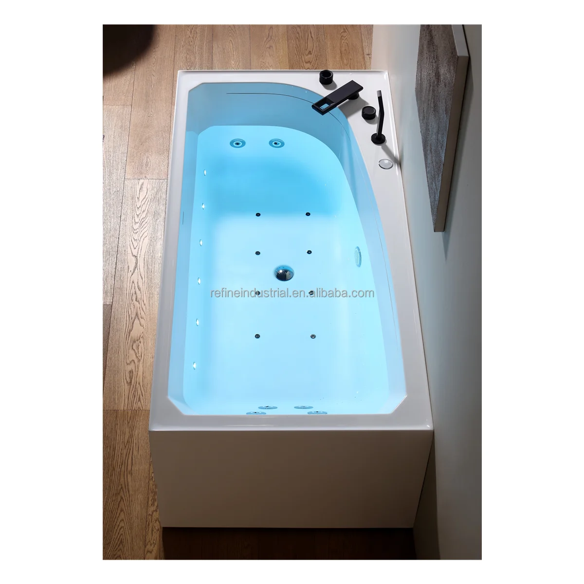 Acfinare прямоугольная с 6 гидро массажными регулируемыми водяными струями роскошная акриловая 67-дюймовая спа-ванна джакузи