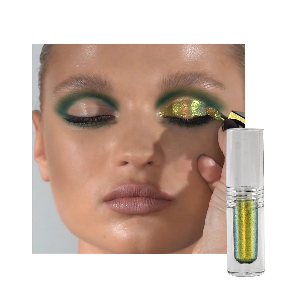  Low MOQ Custom Makeup Chameleon Eyeshadow Multicolor Duochrome Pressed Pigment Multichrome