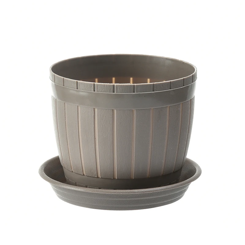 Flower Pots With Drainage Holes And Saucers For Indoor House Garden Plants Flowers Plastic Plant Pots