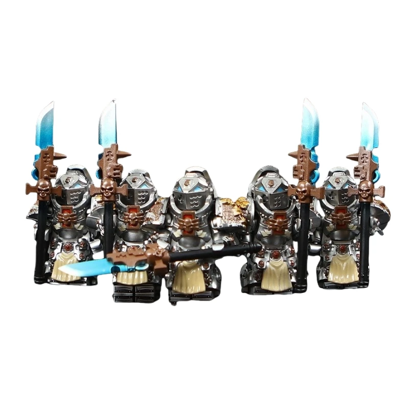 Medieval Knight soldiers guard hammer  plastic Blocks Educational toys Mini Building Block Toys for boys Kids girls