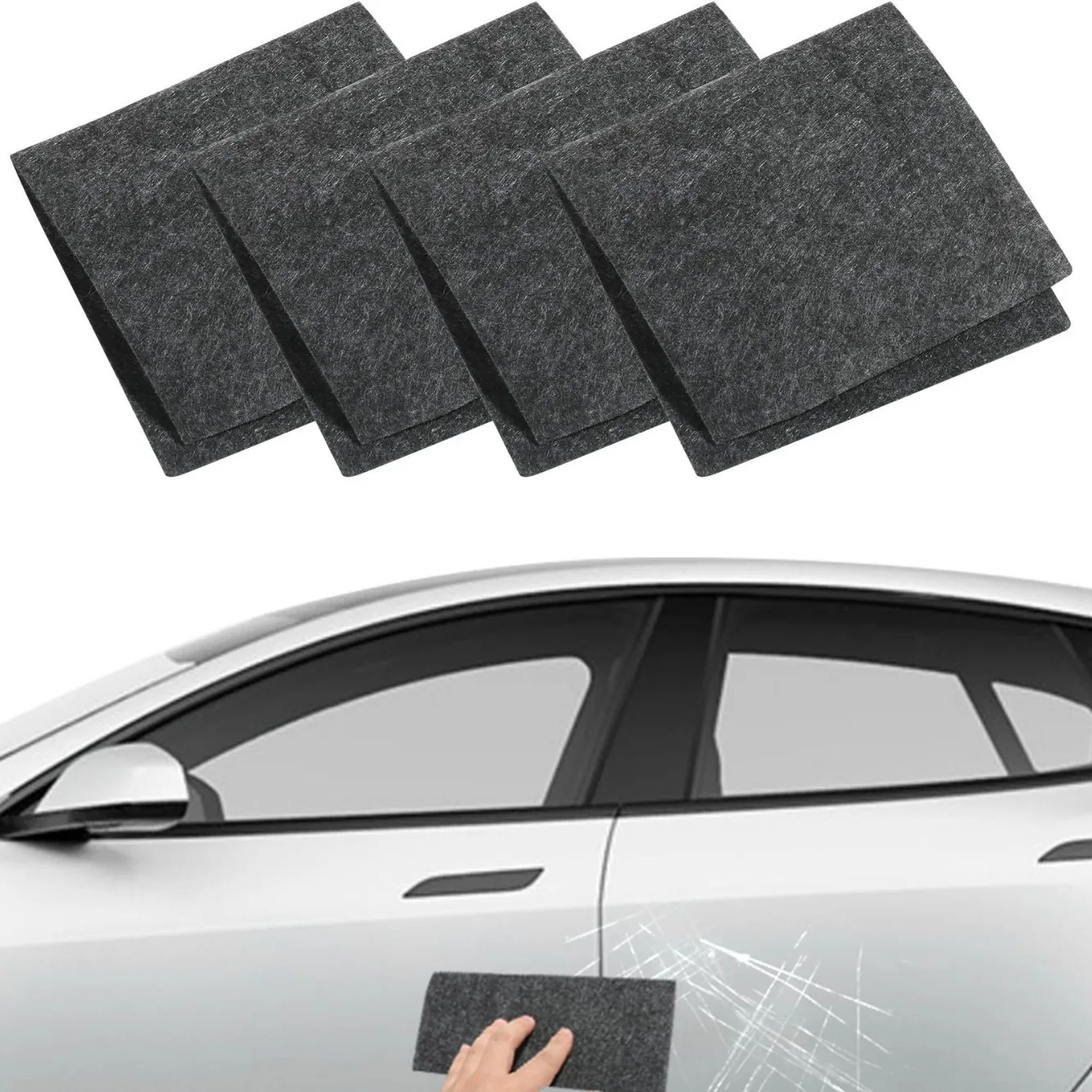 FF2559 Easily Repair Scratches Car Paint Residues Cleaning Cloth Towel Car Scratch Remover Nano Sparkle Cloth