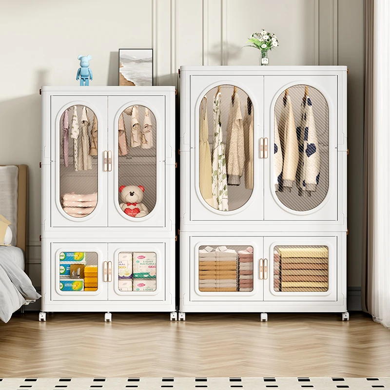 Household Chest Of Drawers Bedroom Clothes Plastic Storage Box Toys Bin For Cabinets Organizer