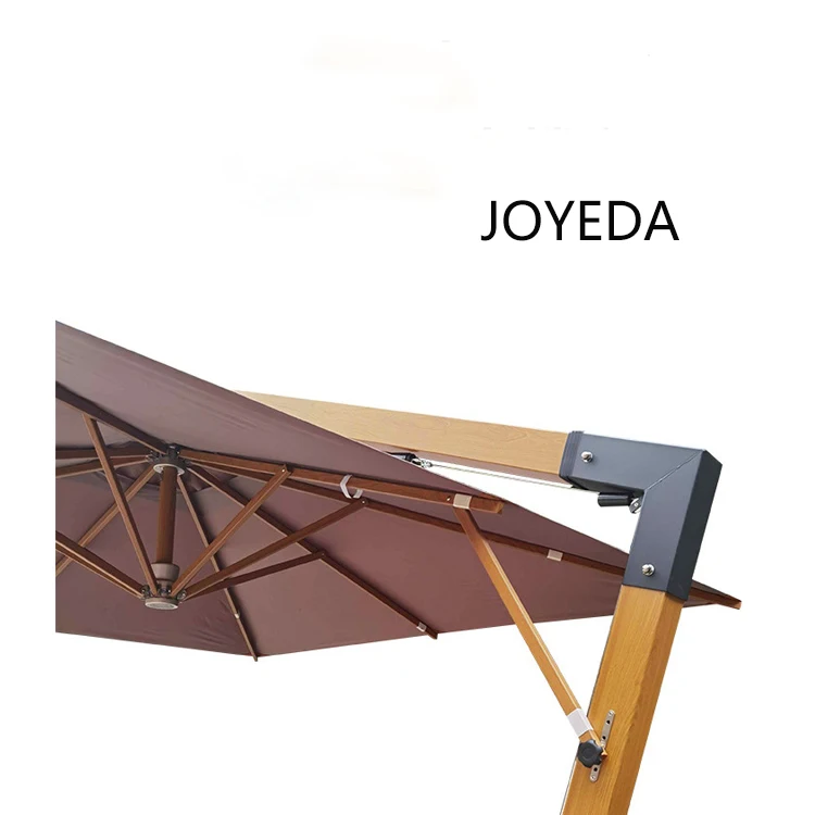 Aluminum cantilever patio custom commercial design parasol crank side pole garden sun patio beach outdoor umbrella