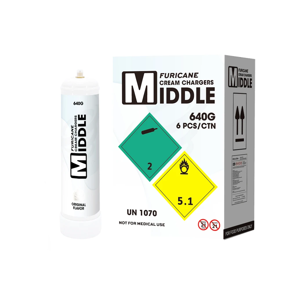 615g Whipped Cream Chargers 0.95L 580g Disposable gas cylinders with silencer nozzle food grade Blueberries flavor