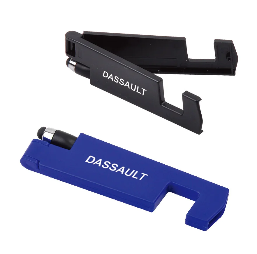 desktop mobile cell phone holder desktop hand ring logo printed with stylus pen YC837