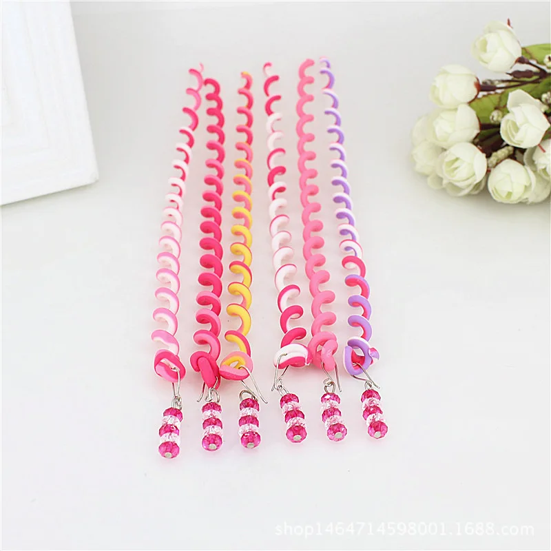 New Arrived Kids Hair Tie Soft Ceramic Hair Accessories Roll Curly Rope Cute Child Headwear Telephone Cord Elastic Hair Tie
