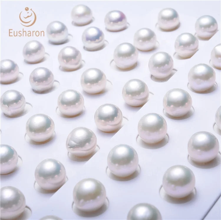 Оптовая продажа по низкой цене подходящей парой носков 9-13 мм AA Белый Эдисон круглый свободные барочного жемчуга для серьги