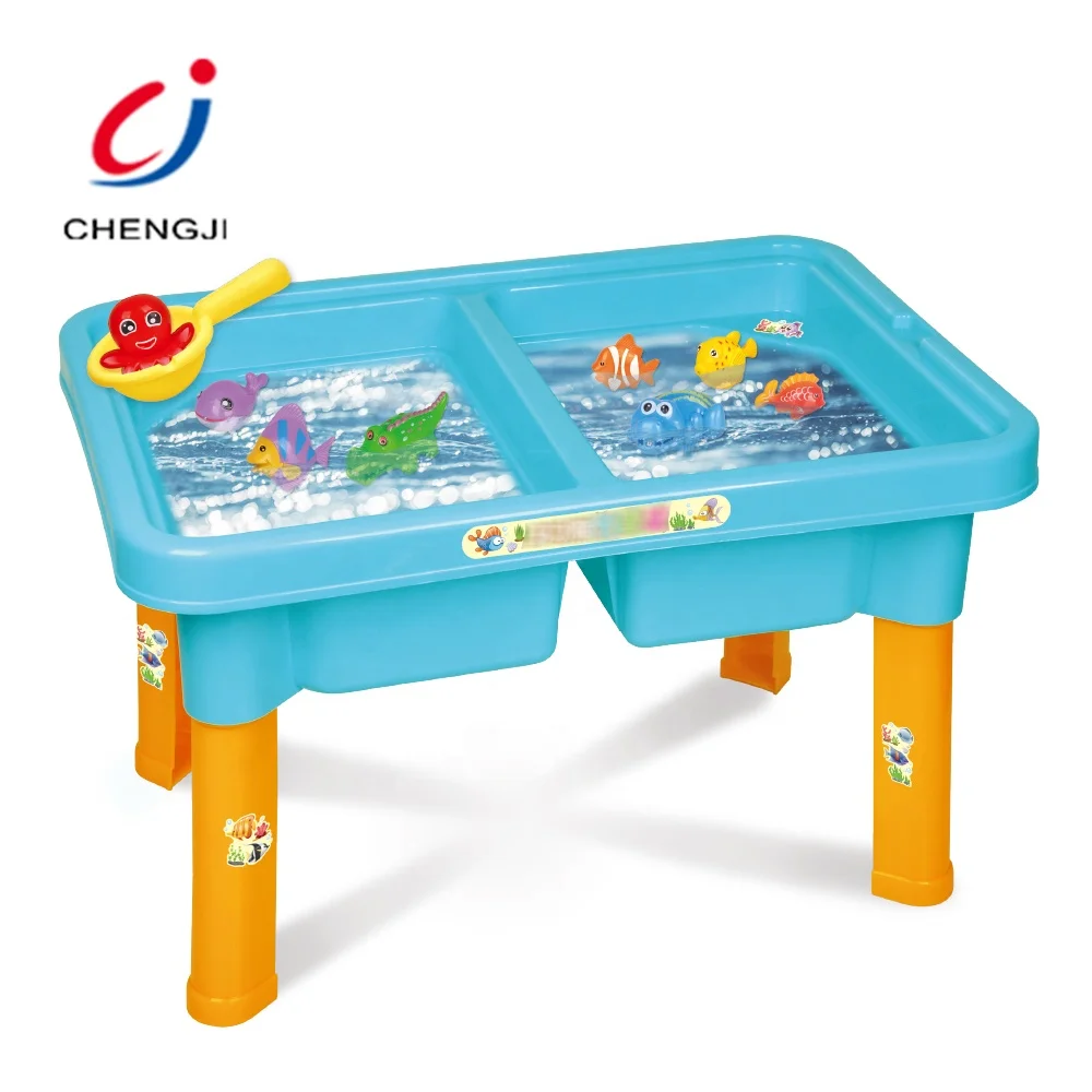 High quality kids play hook fishing table rod set floating plastic toy fish