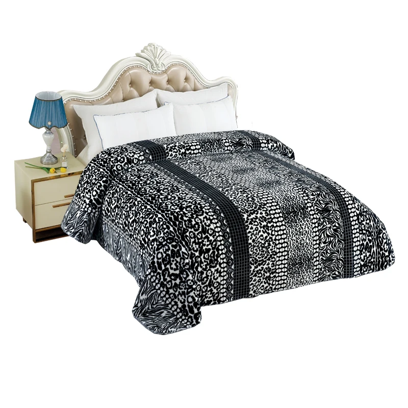 Korean super soft plush raschel blankets 220 x 240 king size single electric warm nonwovens used blankets bale second hand near