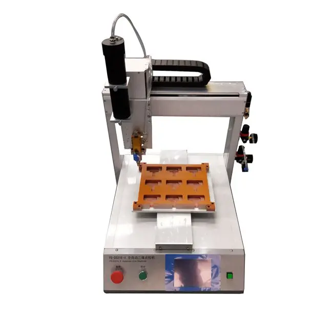 Desktop 3 Axis Hot Melt Automatic Glue Dispenser For 30cc Syringe Liquid Glue