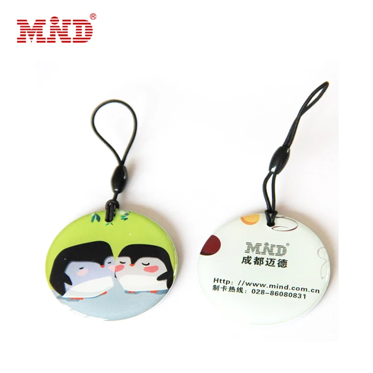 Hot Sale Epoxy NFC Tag T5577 Epoxy Keyfob 125Khz Epoxy RFID Tag Dia 30Mm Waterproof Epoxy NFC Tags