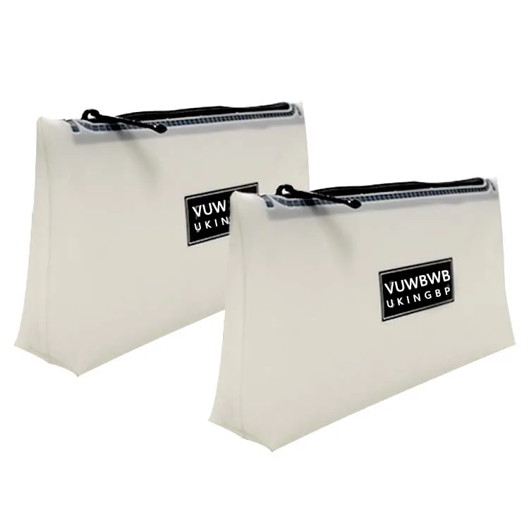 Custom Logo Frosted Travel Transparent Vinyl Waterproof Zipper Cosmetic Bag Clear TPU PVC Toilet Wash Bag