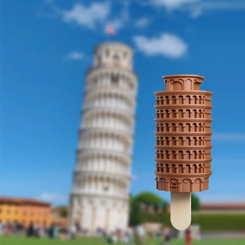 Urban Place Names, Scenic Spots, Architecture, Ice Cream, Silicone Mold Customization, Household and Commercial Ice Cream Mold