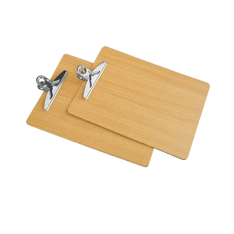 Handheld A4 9x12 Melamine Butterfly Design Whiteboard MDF Wooden Clipboards Paper Metal Aluminium Materials Stationery Board