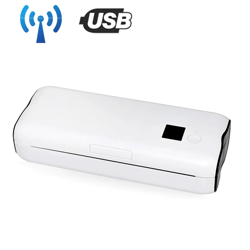 Mini Mobile Office Printer Document Bluetooth & USB No ink No Printing Ribbon A4 Portable Thermal Printer