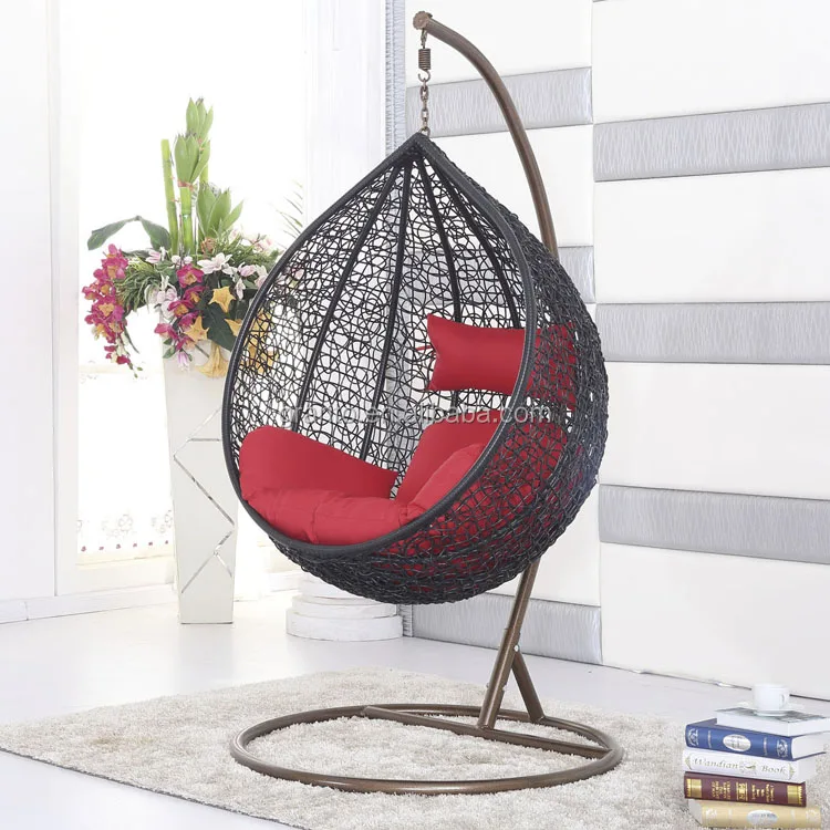 Hot selling garden rattan swing chair leisure hanging chair