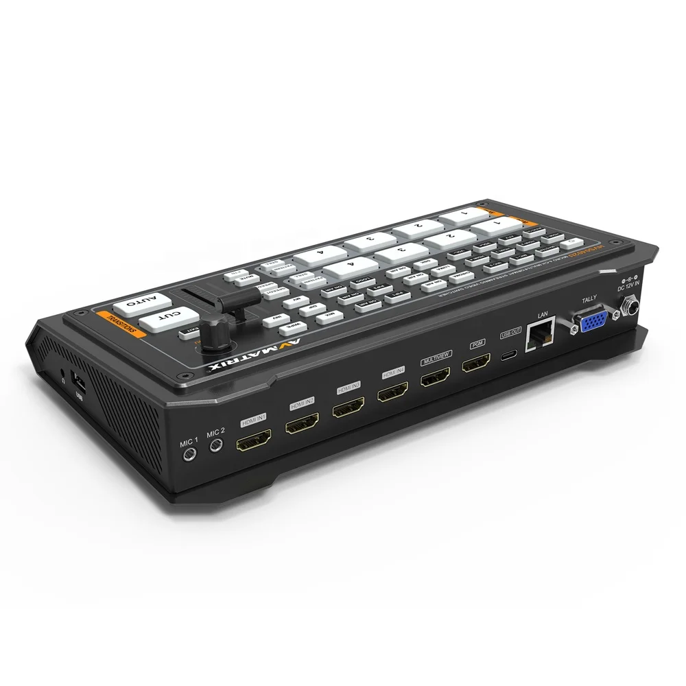  Avmatrix HVS0402U Новый 4 hdmi вход переключатель OBS в режиме реального времени потокового видео коммутатор с Luma key Chroma FTB/ PIP для