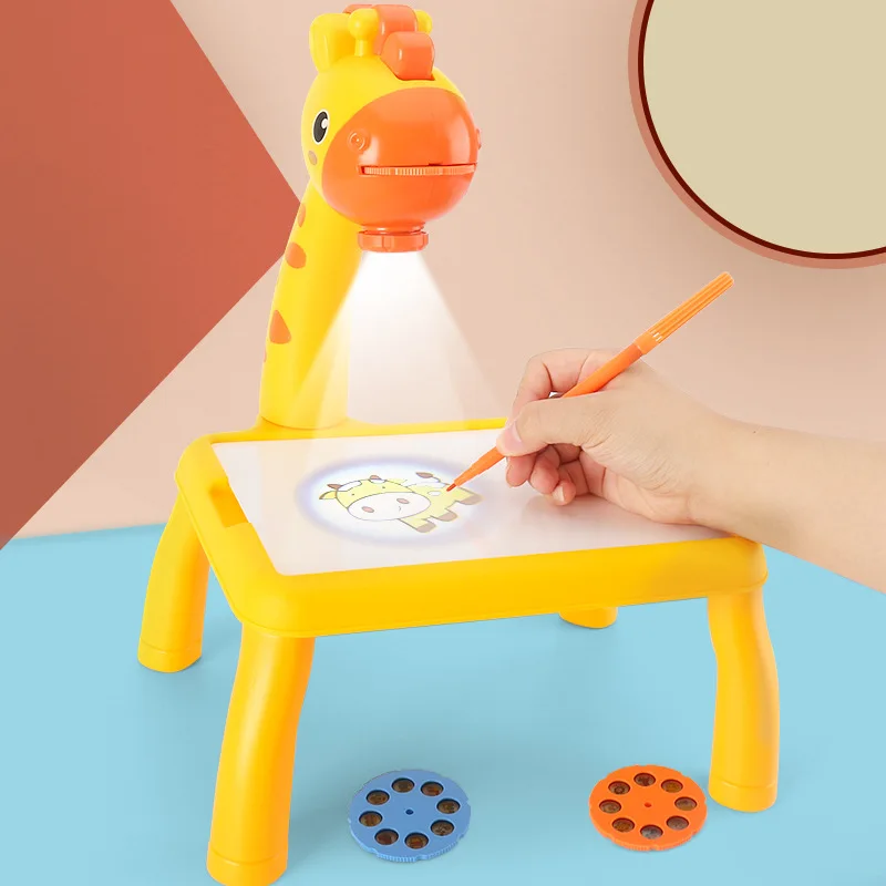  2021 New design multi-functional intelligent projection graffiti drawing table toys for